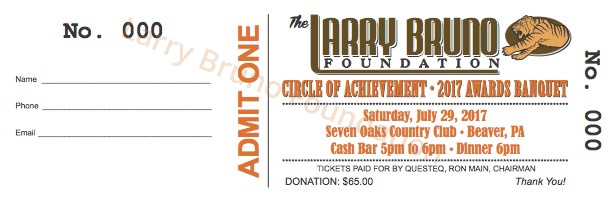 Larry Bruno Foundation Banquet Ticket 2017