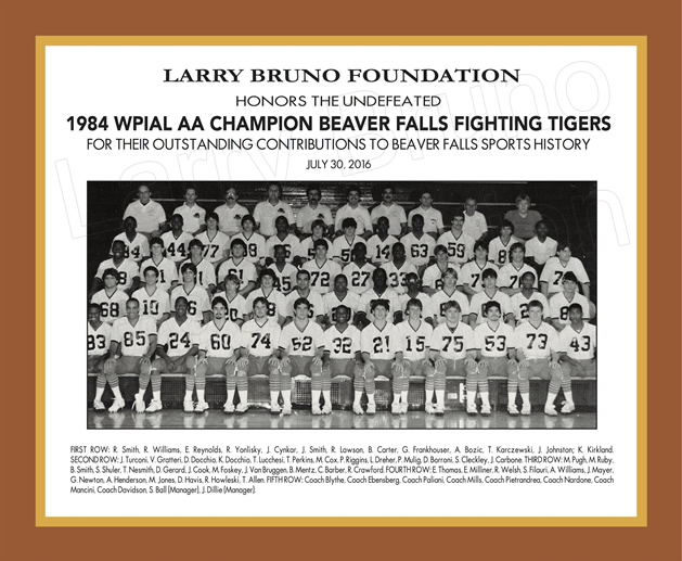 1984 Beaver Falls Football Team