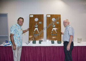 Joe N with Ed Faub and cornhole contrib