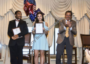 Scholars Bryce Allen And Olivia Carbone With Joe N